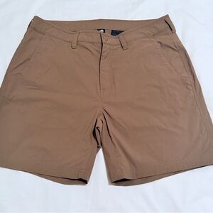 Mountain Hardwear Men's Tan Flat Front Hiking Shorts - Sz 34